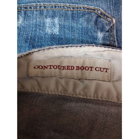 Banana‎ Republic Jeans Ladies 8 Contoured Bootcut Distressed - Picture 6 of 9